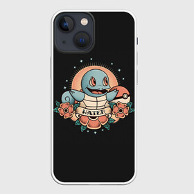 Чехол для iPhone 13 mini с принтом Тату Сквиртл в Кировске,  |  | anime | pokemon | poket monster | poketmon | squirtle | аниме | анимэ | карманные монстры | покемон | сквиртл