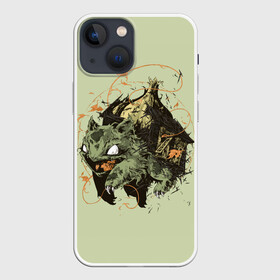 Чехол для iPhone 13 mini с принтом Horror Bulbasaur в Кировске,  |  | anime | bulbasaur | pokemon | poket monster | poketmon | аниме | анимэ | бульбазавр | карманные монстры | покемон