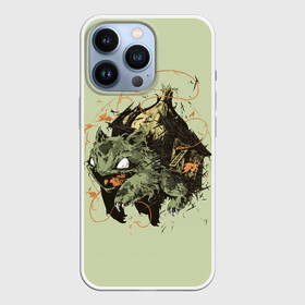 Чехол для iPhone 13 Pro с принтом Horror Bulbasaur в Кировске,  |  | Тематика изображения на принте: anime | bulbasaur | pokemon | poket monster | poketmon | аниме | анимэ | бульбазавр | карманные монстры | покемон