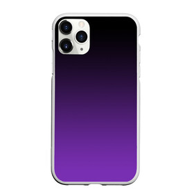 Чехол для iPhone 11 Pro Max матовый с принтом Ночной градиент | Фиолетовый в Кировске, Силикон |  | градиент | ночной | ночь | перелив | переход | сумерки | темный | феолетовый | фиолетовый | цвета | черный