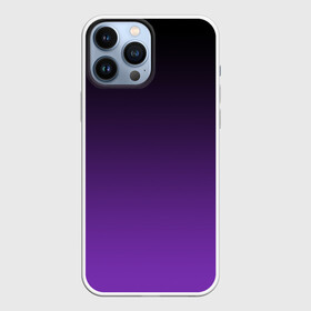 Чехол для iPhone 13 Pro Max с принтом Ночной градиент | Фиолетовый в Кировске,  |  | градиент | ночной | ночь | перелив | переход | сумерки | темный | феолетовый | фиолетовый | цвета | черный