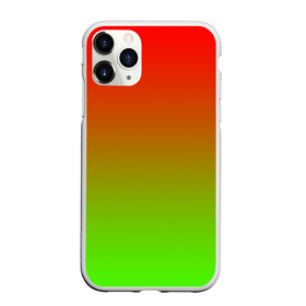 Чехол для iPhone 11 Pro матовый с принтом Градиент Яблоко в Кировске, Силикон |  | градиент | желтый | зеленый | красный | перелив | переход | фрукты | цвета | яблоко