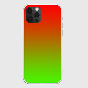 Чехол для iPhone 12 Pro с принтом Градиент Яблоко в Кировске, силикон | область печати: задняя сторона чехла, без боковых панелей | градиент | желтый | зеленый | красный | перелив | переход | фрукты | цвета | яблоко