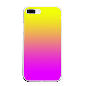 Чехол для iPhone 7Plus/8 Plus матовый с принтом Яркий рассвет в Кировске, Силикон | Область печати: задняя сторона чехла, без боковых панелей | градиент | желтый | перелив | переход | рассвет | розовый | сереневый | сиреневый | солнце | феолетовый | фиолетовый | цвета | яркий