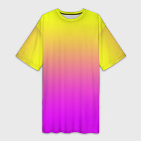 Платье-футболка 3D с принтом Яркий рассвет в Кировске,  |  | градиент | желтый | перелив | переход | рассвет | розовый | сереневый | сиреневый | солнце | феолетовый | фиолетовый | цвета | яркий