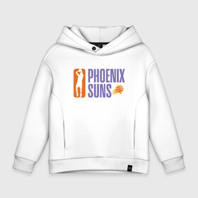 Детское худи Oversize хлопок с принтом NBA - Suns в Кировске, френч-терри — 70% хлопок, 30% полиэстер. Мягкий теплый начес внутри —100% хлопок | боковые карманы, эластичные манжеты и нижняя кромка, капюшон на магнитной кнопке | basketball | mvp | nba | phoenix | sport | streetball | suns | аризона | баскетбол | игра | крис пол | мяч | нба | санс | спорт | стритбол | тренер | финикс | чемпион