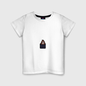 Детская футболка хлопок с принтом Смешная какашка в Кировске, 100% хлопок | круглый вырез горловины, полуприлегающий силуэт, длина до линии бедер | Тематика изображения на принте: art | pixel | pixelart | милаха | пиксели | пиксель | пиксельарт