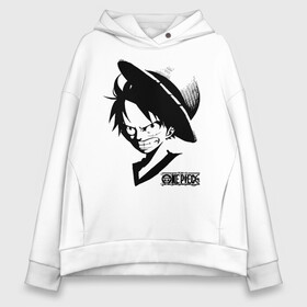 Женское худи Oversize хлопок с принтом Манки Д. Луффи One Piece в Кировске, френч-терри — 70% хлопок, 30% полиэстер. Мягкий теплый начес внутри —100% хлопок | боковые карманы, эластичные манжеты и нижняя кромка, капюшон на магнитной кнопке | anime | manga | monkey d. luffy | one piece | аниме | большой куш | ван пис | вон пис | капитан | король пиратов | луси | луфи | луффи | луффи но уми | луффи таро | манга | манки д. луффи | мугивара | пират | пятый император