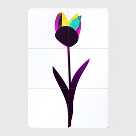 Магнитный плакат 2Х3 с принтом Рождённая сиять в Кировске, Полимерный материал с магнитным слоем | 6 деталей размером 9*9 см | born to shine | bright flower | crystal | flower | neon tulip | rgb | tulip | красивый цветок | кристалл | нежная | неон | неоновый тюльпан | природа | рожденная сиять | сияние | тюльпан | цветок | цветочек | цветы | яркий цветок