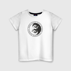 Детская футболка хлопок с принтом Клуб 5 Зверей в Кировске, 100% хлопок | круглый вырез горловины, полуприлегающий силуэт, длина до линии бедер | вин чун | вин чун куэн | китайский дракон | кунг фу | ушу