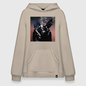 Худи SuperOversize хлопок с принтом Travis Scott Birds in the Trap в Кировске, 70% хлопок, 30% полиэстер, мягкий начес внутри | карман-кенгуру, эластичная резинка на манжетах и по нижней кромке, двухслойный капюшон
 | birds in the trap | travis scott | альбом | знаменитость | крылья | обложка альбома | рэп | трэвис скотт | хип хоп