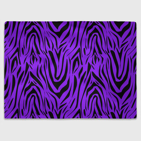 Плед 3D с принтом Абстрактный узор зебра  в Кировске, 100% полиэстер | закругленные углы, все края обработаны. Ткань не мнется и не растягивается | абстрактный | женский | зебра | креативный | модный | полосы | популярный | современный | черный и фиолетовый