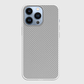 Чехол для iPhone 13 Pro с принтом GRAY CARBON в Кировске,  |  | Тематика изображения на принте: carbon | абстракция | без дизайна | карбон | карбон и ничего лишнего | на каждый день | серая | серое | серый | текстура