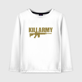 Детский лонгслив хлопок с принтом Killarmy в Кировске, 100% хлопок | круглый вырез горловины, полуприлегающий силуэт, длина до линии бедер | black | cream | gza | hip hop | killarmy | method man | music | new york | odb | old school | rap | rza | wu tang | wu tang clan | аудио | винил | ву тэнг | граффити | диджей | кассета | микрофон | музыка | нью йорк | пластинка | рэ