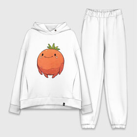 Женский костюм хлопок Oversize с принтом Большой томат в Кировске,  |  | арт | мило | милота | овощ | овощи | помидор | рисунок | свежие овощи | свежий овощ | свежий продукт | томат