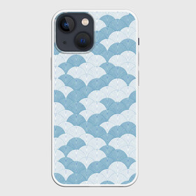 Чехол для iPhone 13 mini с принтом Абстрактные волны в Кировске,  |  | абстракция | океанские волны | орнамент | паттерн | япония