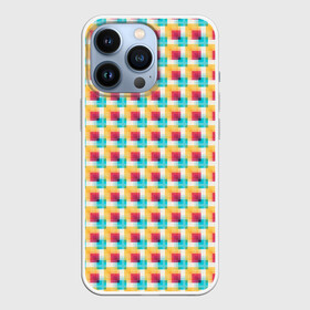 Чехол для iPhone 13 Pro с принтом Красочные кубы в Кировске,  |  | Тематика изображения на принте: квадраты | кубы | паттерн | пиксели | разноцветный
