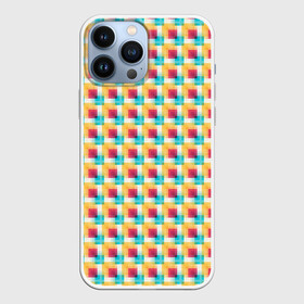 Чехол для iPhone 13 Pro Max с принтом Красочные кубы в Кировске,  |  | Тематика изображения на принте: квадраты | кубы | паттерн | пиксели | разноцветный