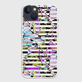 Чехол для iPhone 13 с принтом Полосатый абстрактный узор в Кировске,  |  | горизонтальные полосы | летний дизайн | модный | молодежный | мужской | полосы | разноцветные полосы