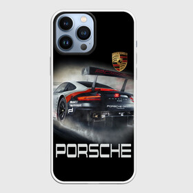 Чехол для iPhone 13 Pro Max с принтом PORSHE в Кировске,  |  | Тематика изображения на принте: 911 | auto | car | cool | dark | logo | machine | porshe | ride | sportcar | автомобили | гонки | крутые | порше | ралли | спорткар | тачки