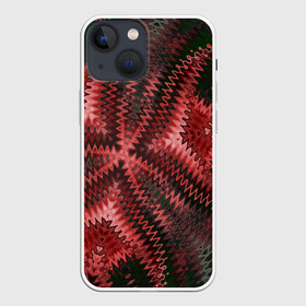 Чехол для iPhone 13 mini с принтом Серо коричневый узор в Кировске,  |  | арт | коричневый | креативный | модный | молодежный | паттерн | серный | современный | текстура | фигура | фрактал