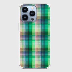 Чехол для iPhone 13 Pro с принтом Зеленый клетчатый узор в Кировске,  |  | в клетку | зеленый | клетка | клетчатый узор | популярный | рубашечный | современный | шотландка
