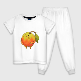 Детская пижама хлопок с принтом Яблочко в Кировске, 100% хлопок |  брюки и футболка прямого кроя, без карманов, на брюках мягкая резинка на поясе и по низу штанин
 | арт | ветка | веточка | лист | листочек | мило | милота | рисунок | свежие фрукты | свежий продукт | свежий фрукт | фрукт | фрукты | яблоко | яблочко