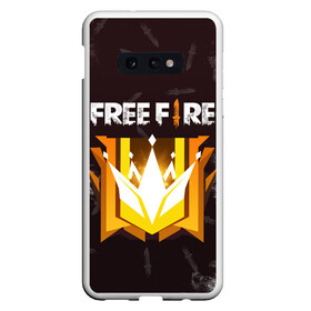 Чехол для Samsung S10E с принтом Free Fire | Фри фаер в Кировске, Силикон | Область печати: задняя сторона чехла, без боковых панелей | ff | free fire | freefire | garena | grand master | master | гарена | гранд мастер | грандмастер | лига | мастер | паттерн | текстура | фре фаер | фри фаер | фри файр | фрифайр | фф