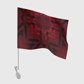 Флаг для автомобиля с принтом Темно-красный геометрический  в Кировске, 100% полиэстер | Размер: 30*21 см | абстрактный | геометрические фигуры | креативный | модный | молодежный | популярный | современный | темно красный