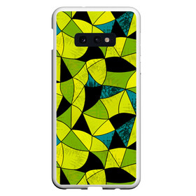 Чехол для Samsung S10E с принтом Гранжевый яркий зеленый  в Кировске, Силикон | Область печати: задняя сторона чехла, без боковых панелей | абстрактный | гранжевая текстура | зеленый | летний | молодежный | современный | ярко желтый