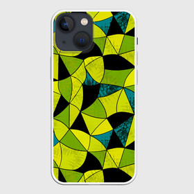 Чехол для iPhone 13 mini с принтом Гранжевый яркий зеленый в Кировске,  |  | абстрактный | гранжевая текстура | зеленый | летний | молодежный | современный | ярко желтый