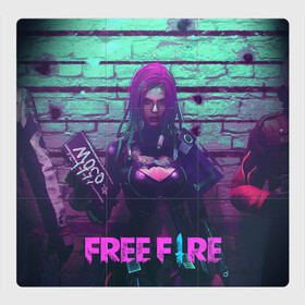 Магнитный плакат 3Х3 с принтом FREE FIRE в Кировске, Полимерный материал с магнитным слоем | 9 деталей размером 9*9 см | ff | free fire | game | gamer | games | garena | hacker | pro gamer | гарена | гексагон | игра | текстура | фри фаер | фф | хакер