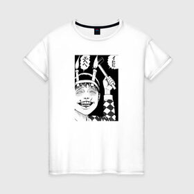 Женская футболка хлопок с принтом Соичи дзюндзи ито в Кировске, 100% хлопок | прямой крой, круглый вырез горловины, длина до линии бедер, слегка спущенное плечо | аниме | дзюндзи ито | манга | соити | соичи
