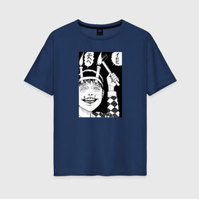 Женская футболка хлопок Oversize с принтом Соичи дзюндзи ито в Кировске, 100% хлопок | свободный крой, круглый ворот, спущенный рукав, длина до линии бедер
 | Тематика изображения на принте: аниме | дзюндзи ито | манга | соити | соичи