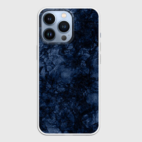 Чехол для iPhone 13 Pro с принтом Темно синяя текстура камня в Кировске,  |  | абстрактный | модный | молодежный | мрамор | мраморный узор | синий | современный
