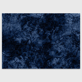 Поздравительная открытка с принтом Темно-синяя текстура камня  в Кировске, 100% бумага | плотность бумаги 280 г/м2, матовая, на обратной стороне линовка и место для марки
 | абстрактный | модный | молодежный | мрамор | мраморный узор | синий | современный