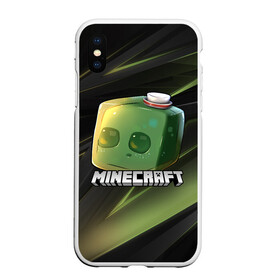 Чехол для iPhone XS Max матовый с принтом MINECRAFT | МАЙНКРАФТ (Z) в Кировске, Силикон | Область печати: задняя сторона чехла, без боковых панелей | block | creeper | cube | minecraft | minecraft nature | minecraft skin | minectaft skins | mobs | pixel | tnt | underground | блок | геометрия | крафт | крипер | кубики | майнкрафт | пиксели | тнт