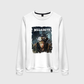 Женский свитшот хлопок с принтом Megadeth | Poster (Z) в Кировске, 100% хлопок | прямой крой, круглый вырез, на манжетах и по низу широкая трикотажная резинка  | dave mustaine | megadeth | music | rock | дирк вербурен | дэвид эллефсон | дэйв мастейн | кико лоурейро | мегадеф | мегадэф | музыка | рок | трэш метал | хард рок | хеви метал