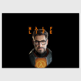 Поздравительная открытка с принтом HALF-LIFE | FREEMAN | ФРИМАН (Z) в Кировске, 100% бумага | плотность бумаги 280 г/м2, матовая, на обратной стороне линовка и место для марки
 | aperture laboratories | black mesa | gordon freeman | half life | half life 3 | valve | блэк меса | вэлв | гордон фриман | халф лайф