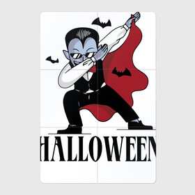 Магнитный плакат 2Х3 с принтом Vampire Dab в Кировске, Полимерный материал с магнитным слоем | 6 деталей размером 9*9 см | Тематика изображения на принте: bat | dab | gesture | halloween | holiday | suit | vampire | вампир | жест | костюм | летучая мышь | очки | праздник | хэллоуин