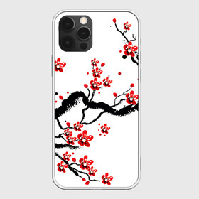 Чехол для iPhone 12 Pro Max с принтом САКУРА ЦВЕТЁТ И БЛАГАУХАЕТ в Кировске, Силикон |  | ветвь | дерево | сакура | цветы | япония