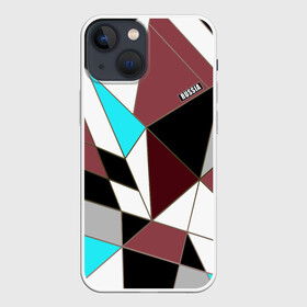 Чехол для iPhone 13 mini с принтом Геометрический узор в Кировске,  |  | абстрактный | молодежный | патриотический | россия | современный | спортивный | треугольники