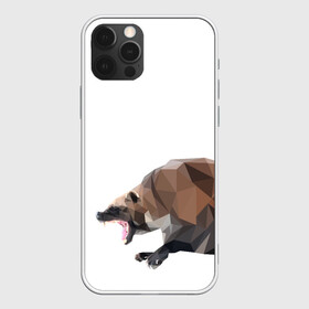 Чехол для iPhone 12 Pro с принтом Росомаха в Кировске, силикон | область печати: задняя сторона чехла, без боковых панелей | животное | зверь | злость | куница | медведь | милое животное | полигональный | росомаха | собака