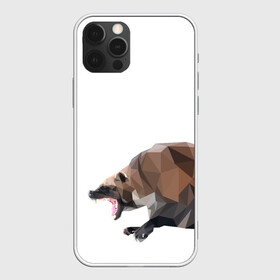 Чехол для iPhone 12 Pro Max с принтом Росомаха в Кировске, Силикон |  | животное | зверь | злость | куница | медведь | милое животное | полигональный | росомаха | собака