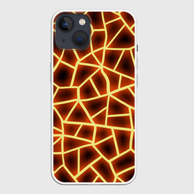 Чехол для iPhone 13 с принтом Огненная геометрия в Кировске,  |  | 3д | abstract | fire | flame | geometry stripes | neon | polygonal | абстрактная геометрия | геометрические фигуры | линии | мозаика | неон | огонь | орнамент | пламя | полигон | полосы | светящиеся | текстура | треугольники