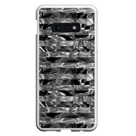 Чехол для Samsung S10E с принтом Черно -белый полосатый узор в Кировске, Силикон | Область печати: задняя сторона чехла, без боковых панелей | абстрактный | молодежный | монохромный | полосатый узор | полосы | современный | черный и белый