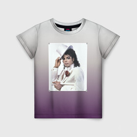 Детская футболка 3D с принтом Майкл Джексон навсегда в Кировске, 100% гипоаллергенный полиэфир | прямой крой, круглый вырез горловины, длина до линии бедер, чуть спущенное плечо, ткань немного тянется | forever young | michael jackson | король | майкл джексон | поп музыка