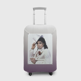 Чехол для чемодана 3D с принтом Майкл Джексон навсегда в Кировске, 86% полиэфир, 14% спандекс | двустороннее нанесение принта, прорези для ручек и колес | forever young | michael jackson | король | майкл джексон | поп музыка