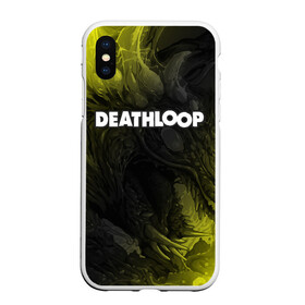 Чехол для iPhone XS Max матовый с принтом Deathloop - Hyperbeast в Кировске, Силикон | Область печати: задняя сторона чехла, без боковых панелей | death | deathloop | game | games | hyperbeast | loop | дэслуп | дэт | дэтлуп | знак | игра | игры | лого | луп | мертвая | пелтя | символ