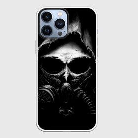 Чехол для iPhone 13 Pro Max с принтом СТАЛКЕР 2 ЧЕРЕП В ПРОТИВОГАЗЕ в Кировске,  |  | игра | минимализм | противогаз | череп | шутер